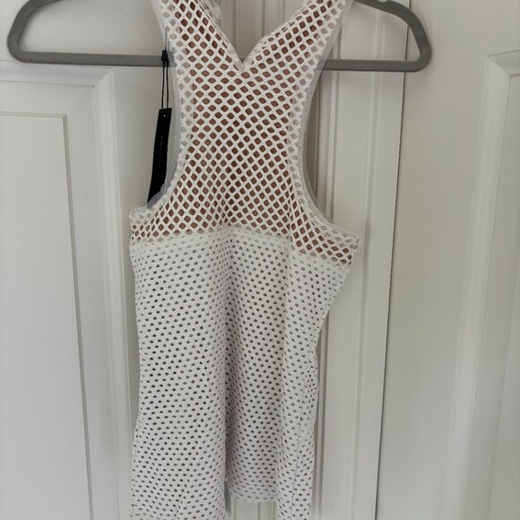 BCBG Kaitlin Knit White Top - Picture 3 of 5